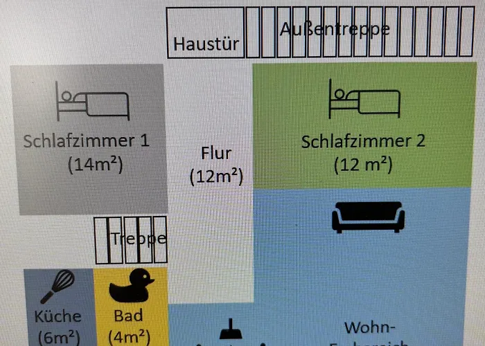 Appartement Grosse Mit 2 Schlafzimmern In Koerbecke